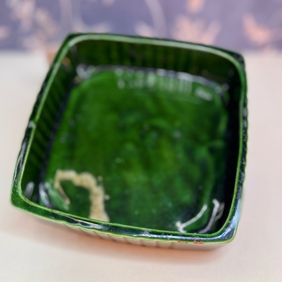 Vintage Valley Vista 153 California USA Pottery Rose Square Trinket Box with Lid - Picture 4 of 13